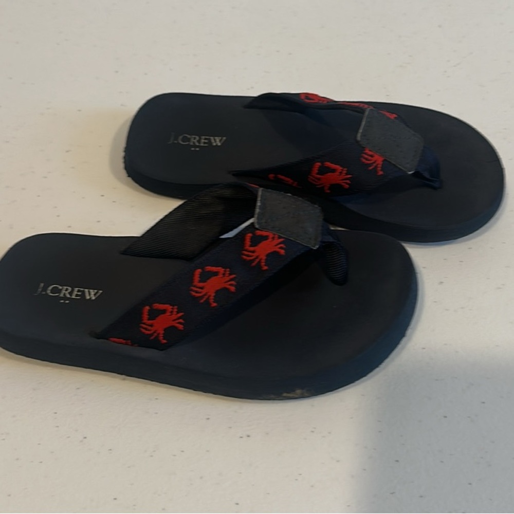 Boys JCrew flip flops-size 12